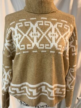 CeCe Knit Sweater in Camel Tan
